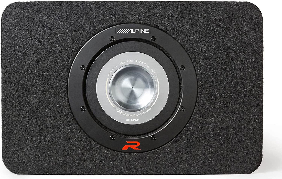 Alpine RS-SB10 10" Halo Shallow Pre-Loaded Subwoofer Enclosure