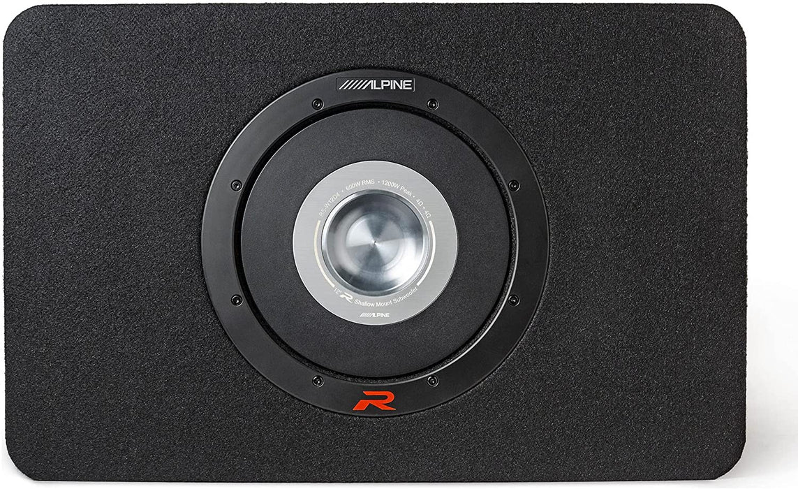 Alpine RS-SB12 12" Halo Shallow Pre-Loaded Subwoofer Enclosure