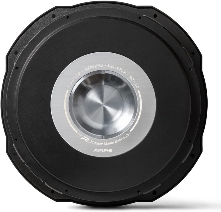 Alpine RS-W12D2 R-Series Shallow 12" Subwoofer, Dual 2-Ohm