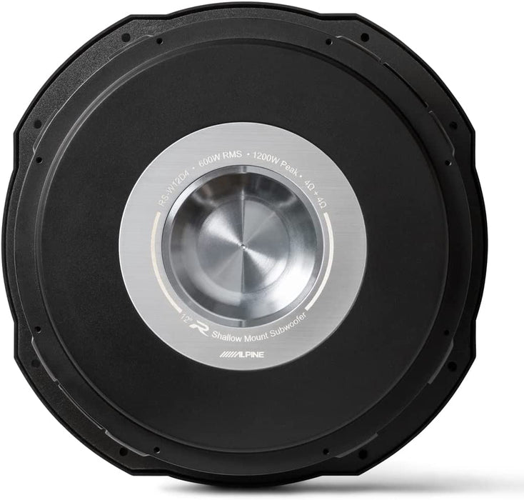 Alpine RS-W12D4 R-Series Shallow 12" Subwoofer, Dual 4-Ohm