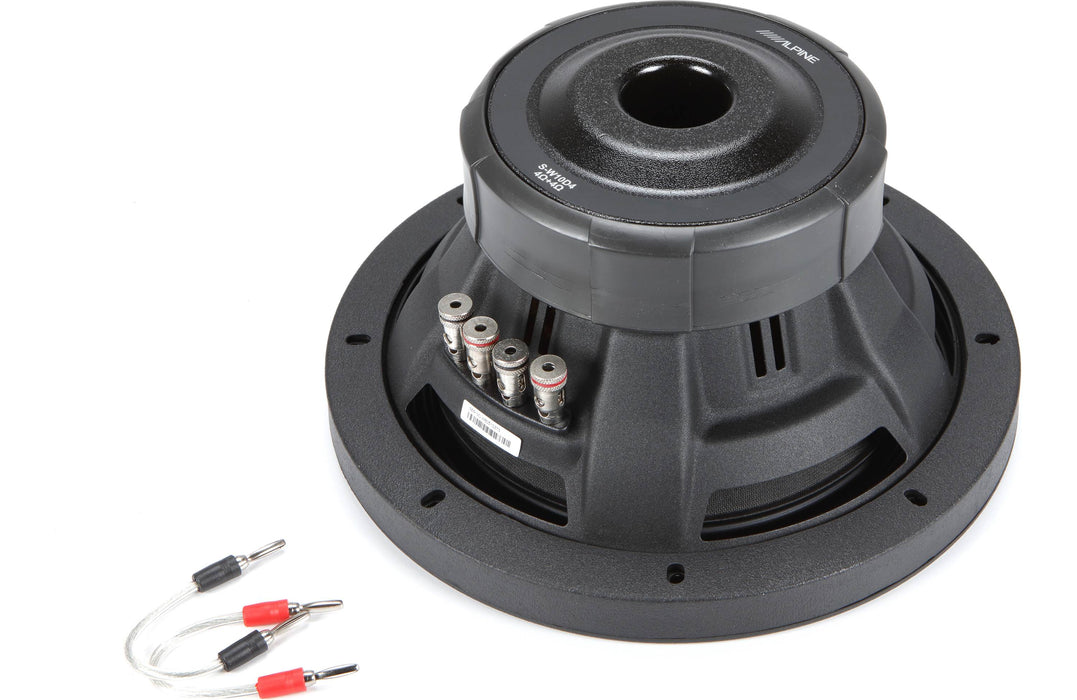 Alpine S-W10D4 10" Subwoofer S-series w / Dual 4-Ohm Voice Coils