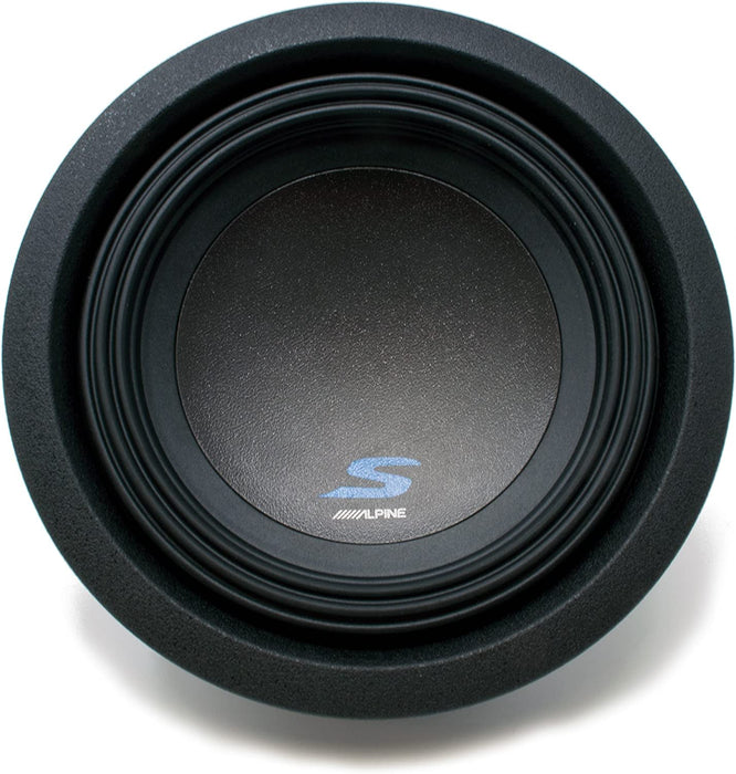 Alpine S-W8D4 8" Subwoofer S-series w / Dual 4-Ohm Voice Coils