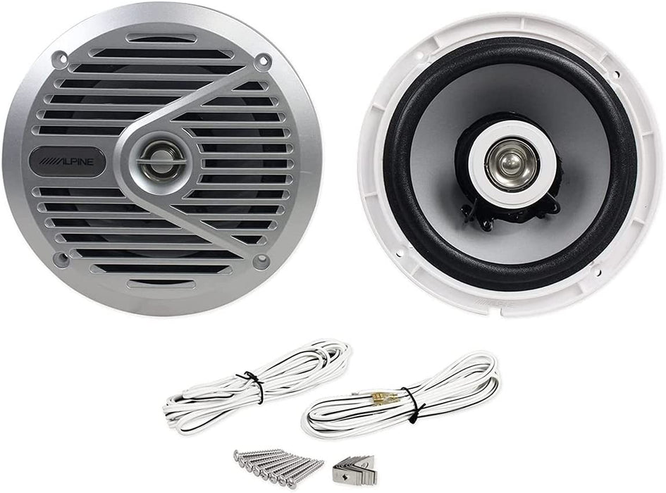 Alpine SPS-M601 6-1 / 2" 2-Way Marine Speaker (silver)