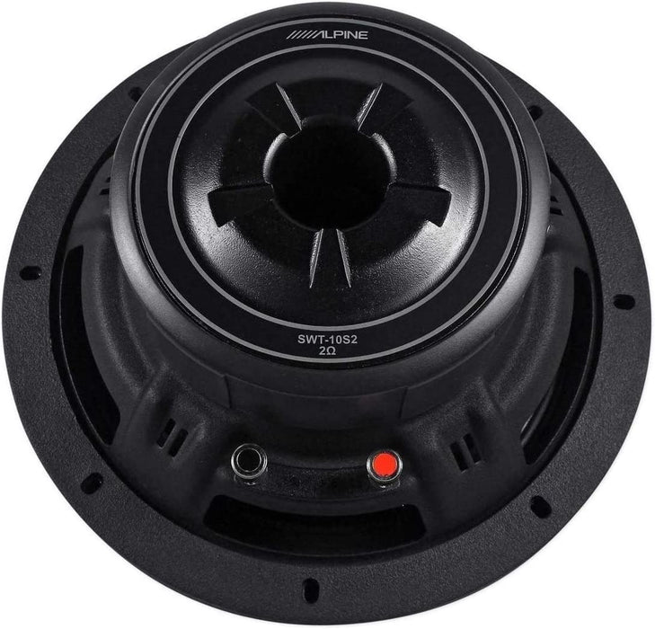 Alpine SWT-10S2 10" Truck Subwoofer w / 2-Ohm Voice Coils