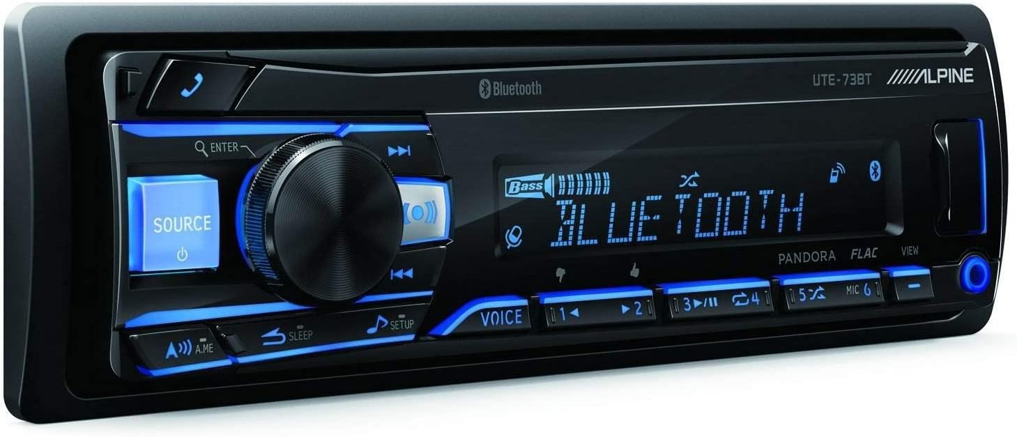 Alpine UTE-73BT Mechless Digital Receiver w / Advanced Bluetooth