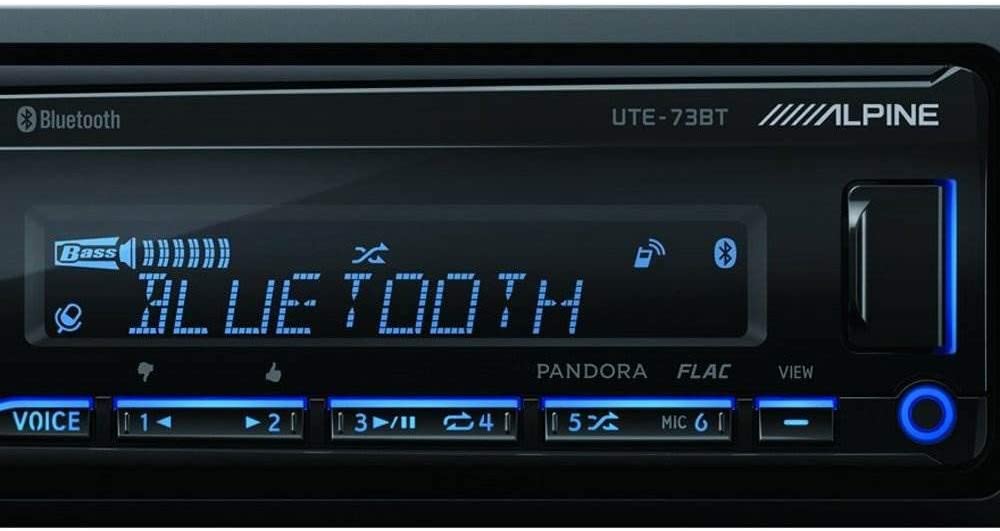 Alpine UTE-73BT Mechless Digital Receiver w / Advanced Bluetooth