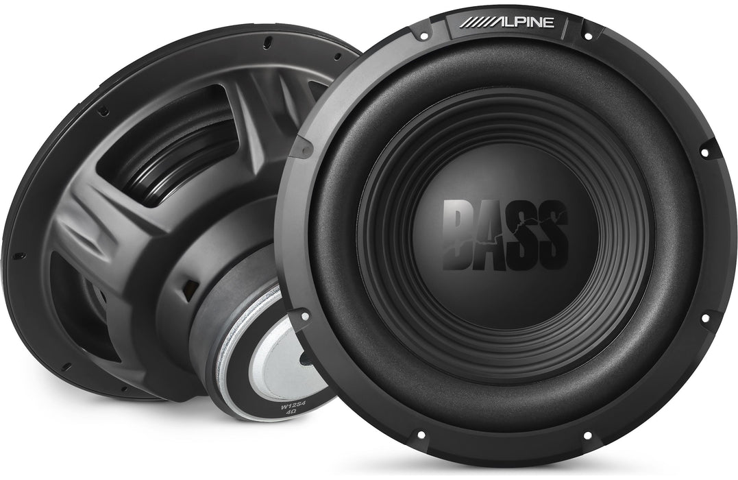 Alpine W12S4 Bass Line Series 12" 4-Ohm Subwoofer (Each)