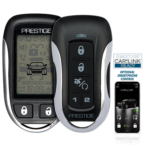 Prestige APS997Z Two-Way LCD Command Confirming Remote Start / Keyless Entry and Security System with up to 1 Mile Operating Range (Install only)