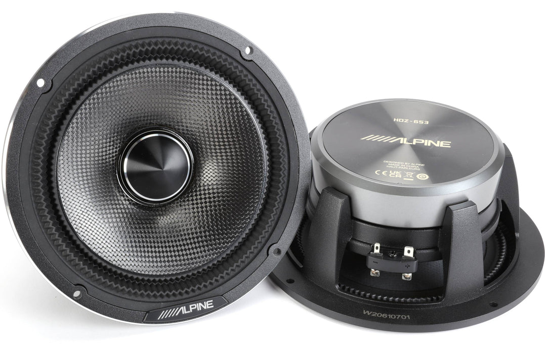 Alpine HDZ-653 Status Series Hi-Res 6-1 / 2" 3-Way Component System