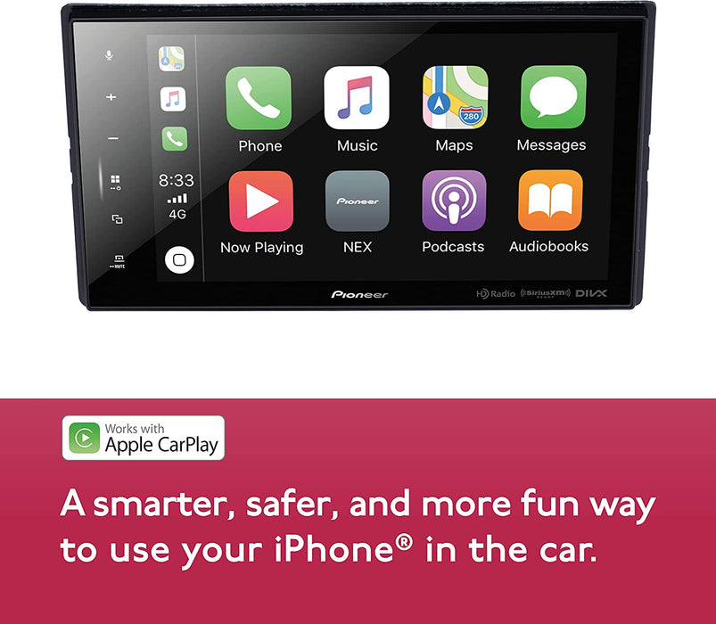 Pioneer DMH-C5500NEX 8" Amazon Alexa When Paired with Pioneer Vozsis App, Android Auto, Apple CarPlay, Bluetooth, HD Radio - Modular Solutions Digital Media Receiver