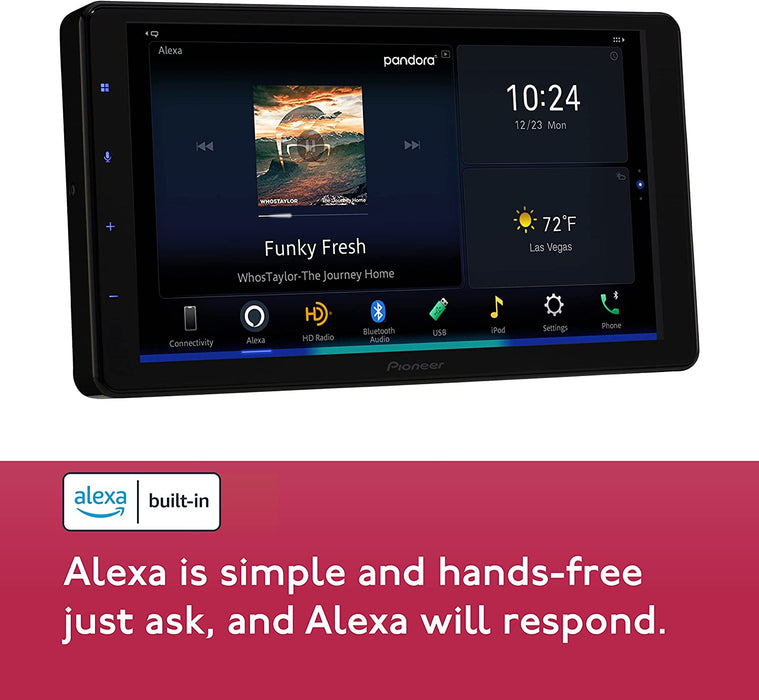 Pioneer DMH-WC6600NEX 9" Amazon Alexa Built-in, Android Auto, Apple CarPlay, Bluetooth - Modular Solutions Receiver