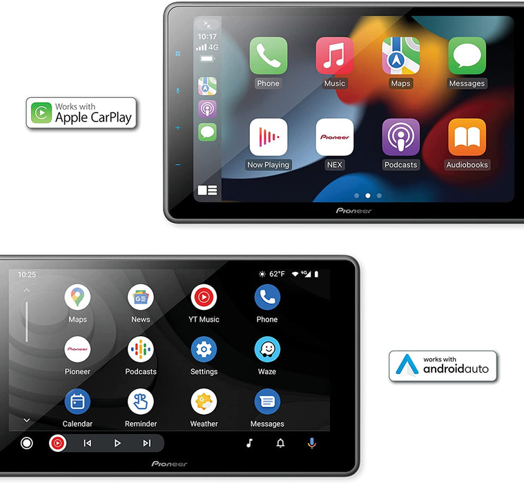 Pioneer DMH-WT3800NEX 9" - Android Auto, Apple CarPlay, Bluetooth - Floating Type Multimedia Receiver