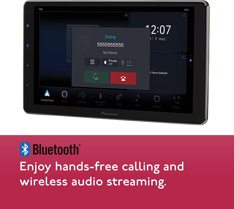 Pioneer DMH-WT5000NEX 9" - Amazon Alexa Built-in, Android Auto, Apple CarPlay, Bluetooth - Floating Type Multimedia Receiver