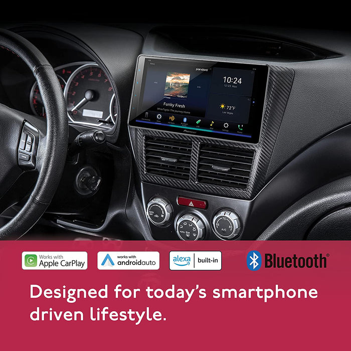 Pioneer DMH-WT5000NEX 9" - Amazon Alexa Built-in, Android Auto, Apple CarPlay, Bluetooth - Floating Type Multimedia Receiver