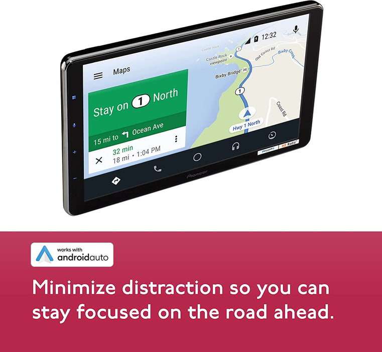 Pioneer DMH-WT6000NEX 10.1" - Amazon Alexa Built-in, Android Auto, Apple CarPlay, Bluetooth - Floating Type Multimedia Receiver