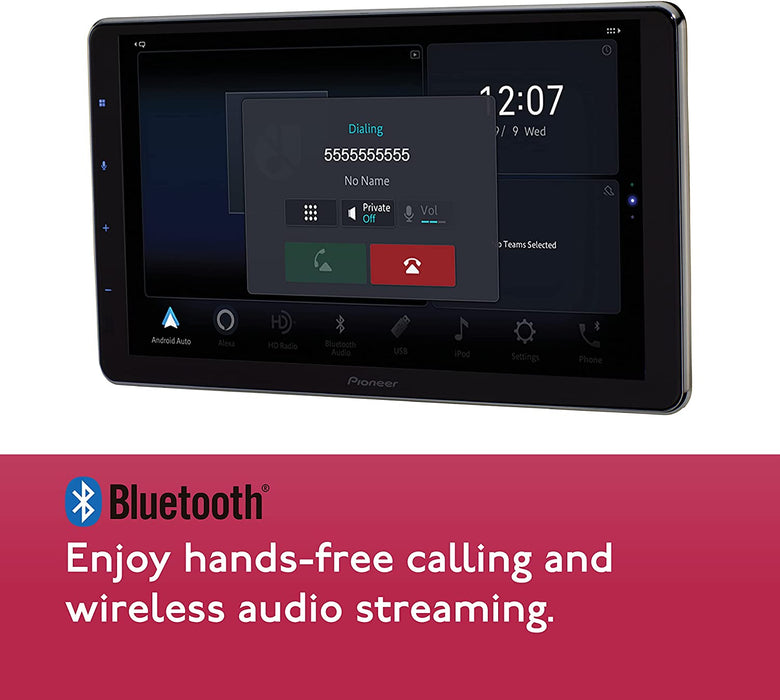 Pioneer DMH-WT6000NEX 10.1" - Amazon Alexa Built-in, Android Auto, Apple CarPlay, Bluetooth - Floating Type Multimedia Receiver