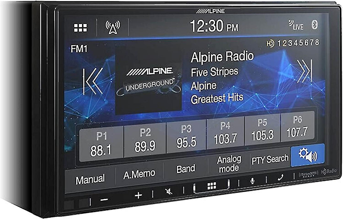 Alpine ILX-407 7" Double-DIN Shallow Chassis Digital Media Receiver W /  Apple CarPlay & Android Auto