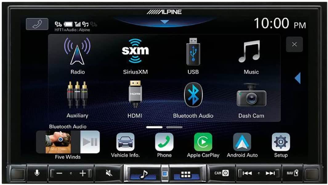 Alpine ILX-507 7" Double DIN Head Unit Digital Multimedia Reciever W  /  Apple CarPlay & Android Auto