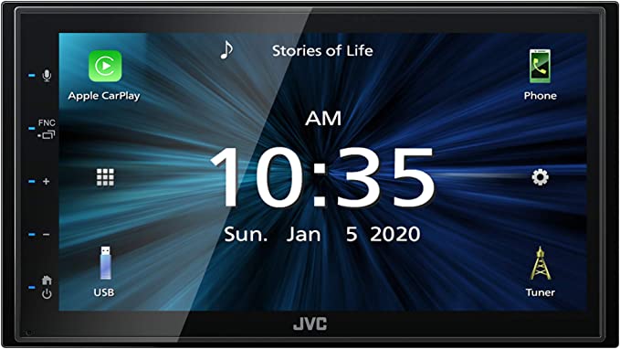 JVC KW-M56BT 6.8" Capacitive Touchscreen, Bluetooth Audio, Apple CarPlay & Android Auto