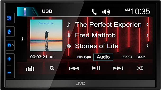 JVC KW-V350BT 6.2" Bluetooth DVD/CD/USB WVGA Receiver