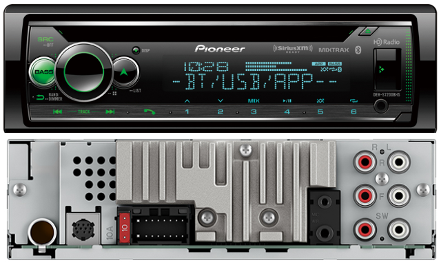 Pioneer PC-DEH-S7200BHS Am/Fm/Cd/HD Radio/BT/Aux/USB, & SXM Ready Smart Sync App Compatible Radio SDIN
