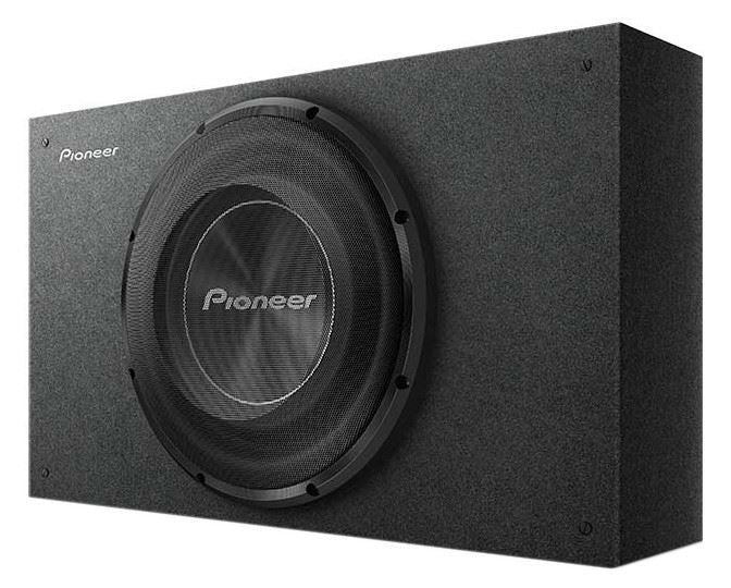 Pioneer PC-TS-A2500LB 10" Shallow Mount Enclosure w/ Pre Loaded A Series 300w/1200w Single 2 Ohm Subwoofer