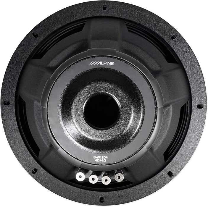 Alpine  S-W12D2 12" Subwoofer S-series w / Dual 2-Ohm Voice Coils