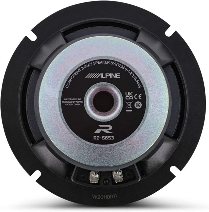 Alpine R2-S652 Hi-Res 6.5" 2-Way Speaker Set Pro Series
