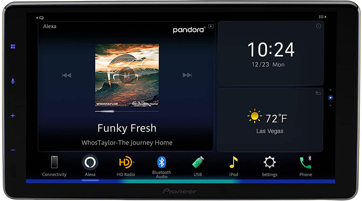 Pioneer DMH-WT7600NEX 9" - Amazon Alexa Built-in, Android Auto, Apple CarPlay, Bluetooth - Floating Type Multimedia Receiver