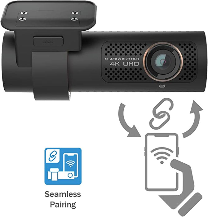 BlackVue DR900X-2CH IR Plus with 32GB microSD Card | 4K UHD IR Infrared Interior Cloud Dashcam | Cloud Connectivity | Optional LTE Module