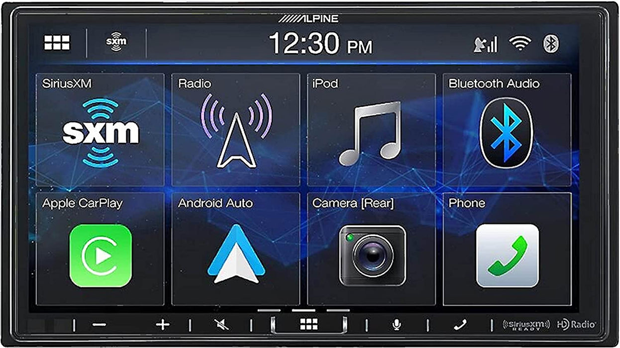 Alpine ILX-407 7" Double-DIN Shallow Chassis Digital Media Receiver W /  Apple CarPlay & Android Auto