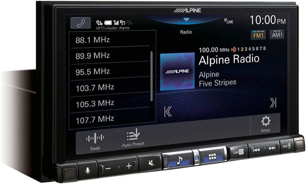 Alpine ILX-507 7" Double DIN Head Unit Digital Multimedia Reciever W  /  Apple CarPlay & Android Auto