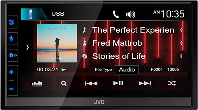 JVC KW-V660BT 6.8-inch Multimedia Receiver w/Apple CarPlay & Android Auto