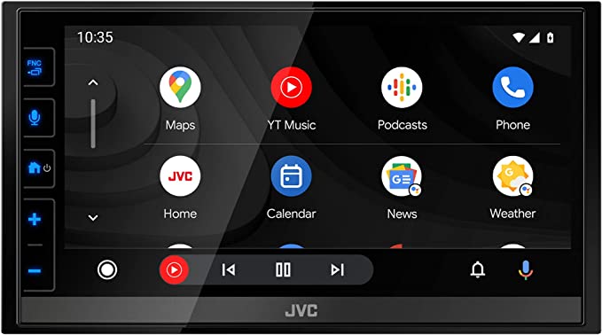 JVC KW-M785BW Wireless Apple CarPlay Android Auto Digital Media Player, Double Din, 6.8" LCD Touch, AM/FM, Bluetooth, USB, iDatalink Maestro, SiriusXM, Car Radio
