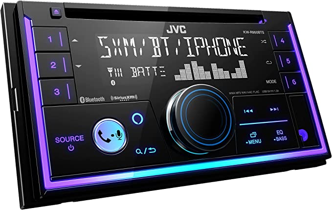JVC KW-R950BTS 2-DIN CD Receiver featuring Bluetooth® / USB / 13-Band EQ Variable-Color Illumination / JVC Remote App Compatibility