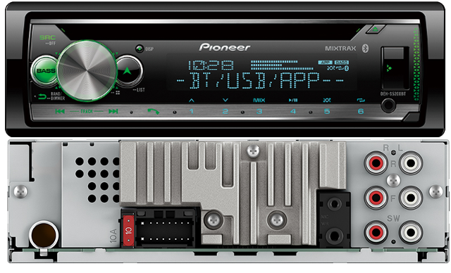 Pioneer CD Receiver with Enhanced Audio Functions, Pioneer Smart Sync App  Compatibility, MIXTRAX, Built in Bluetooth and SiriusXM