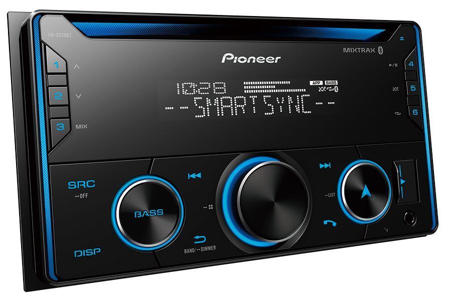 Pioneer PC-FH-S520BT Double Din CD Receiver, Smart Sync w/ Built-in Bluetooth DDIN