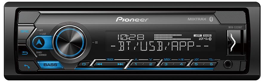 Pioneer PC-MVH-S320BT Shallow Chassis Mechless Digital Media, Smart Sync App Compatible Am/Fm/BT/Aux/USB Radio SDIN