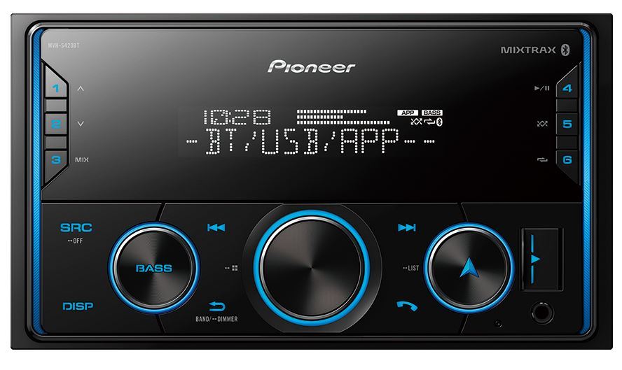 Pioneer PC-MVH-S420BT Double Din Mechless Digital Media Receiver, Smart Sync App Compatible w/ Built-in Bluetooth DDIN