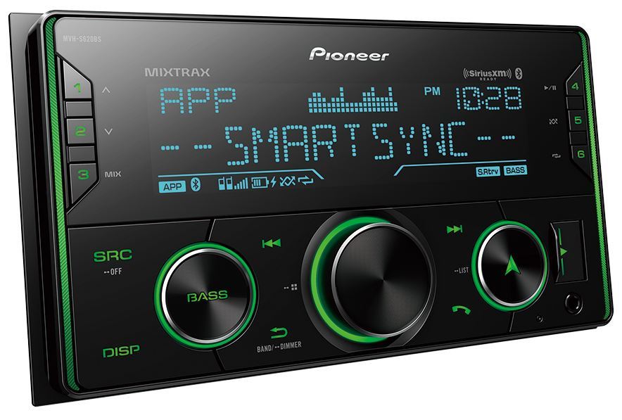 Pioneer PC-MVH-S620BS Double Din Mechless Digital Media Receiver, Smart Sync App Compatible w/ Built-in Bluetooth & SXM Ready DDIN