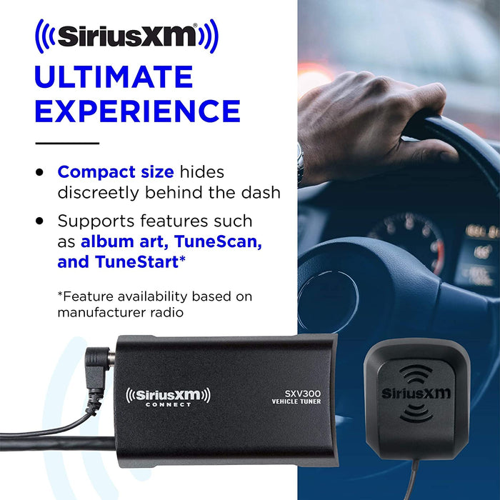 SiriusXM SXV300V1 Satellite Radio Vehicle Tuner, Add to Any SiriusXM-Ready Car Stereo